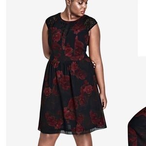 Lace & Floral Moody Dress